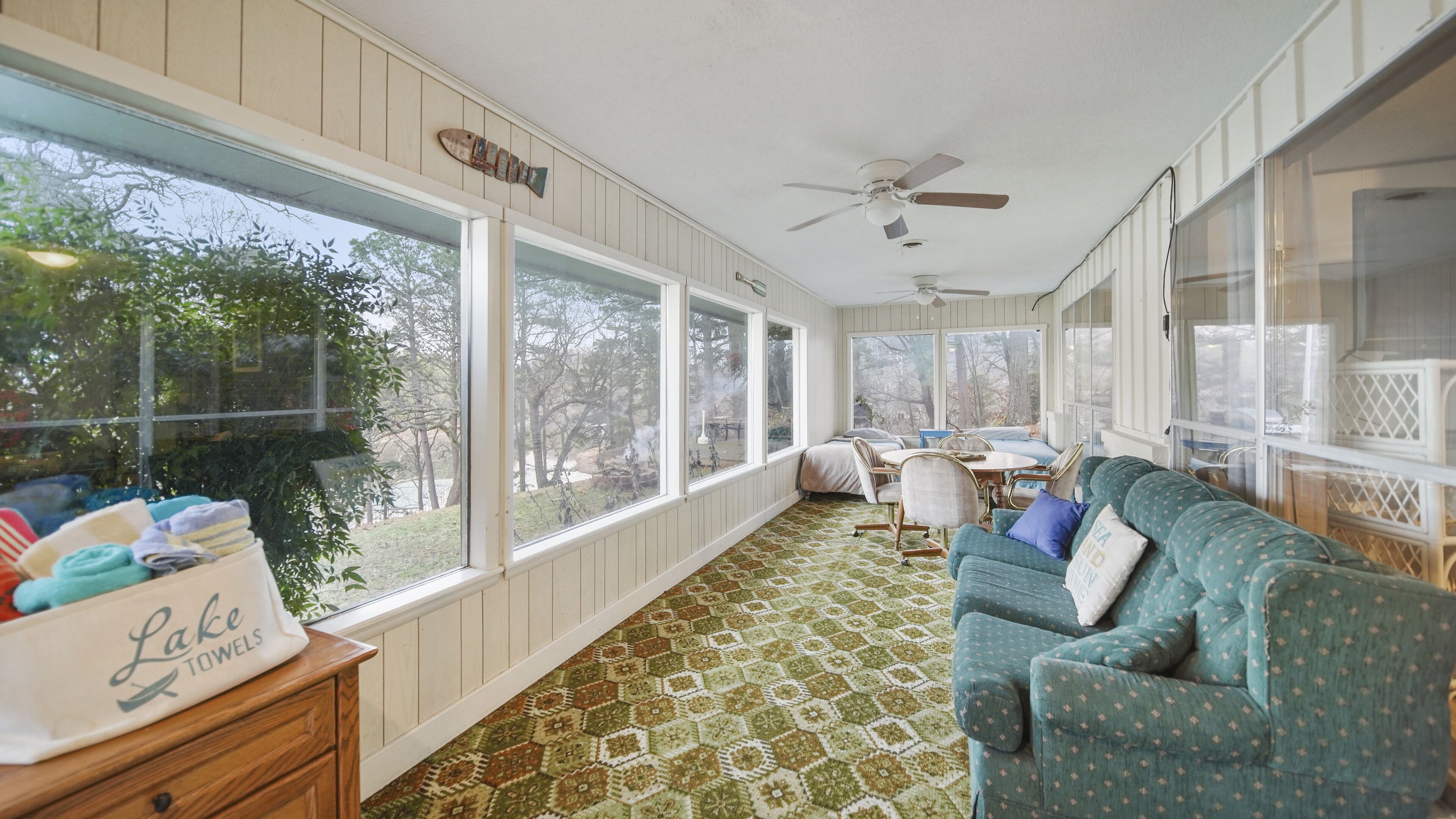 TV, fireplace, DVD player