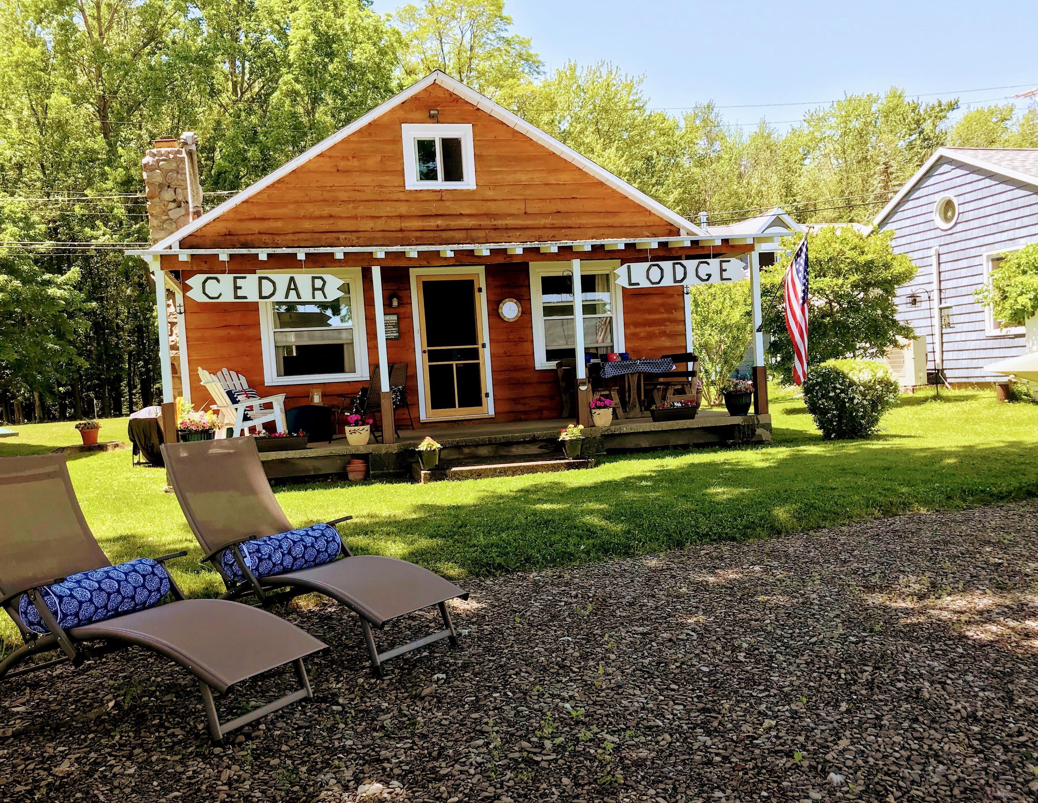 Right on the water. Relax on the porch or beach. 