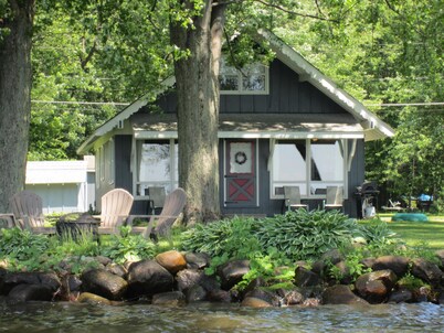Enjoy a 4-bedroom vacation home with 75 feet of lake frontage on Chautauqua Lake