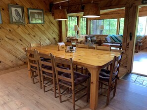 Dining - Pool, Tennis/Pickleball Court, 5-Bedroom Home, 100 Acres, 15 Minutes to Saratoga (Corinth)