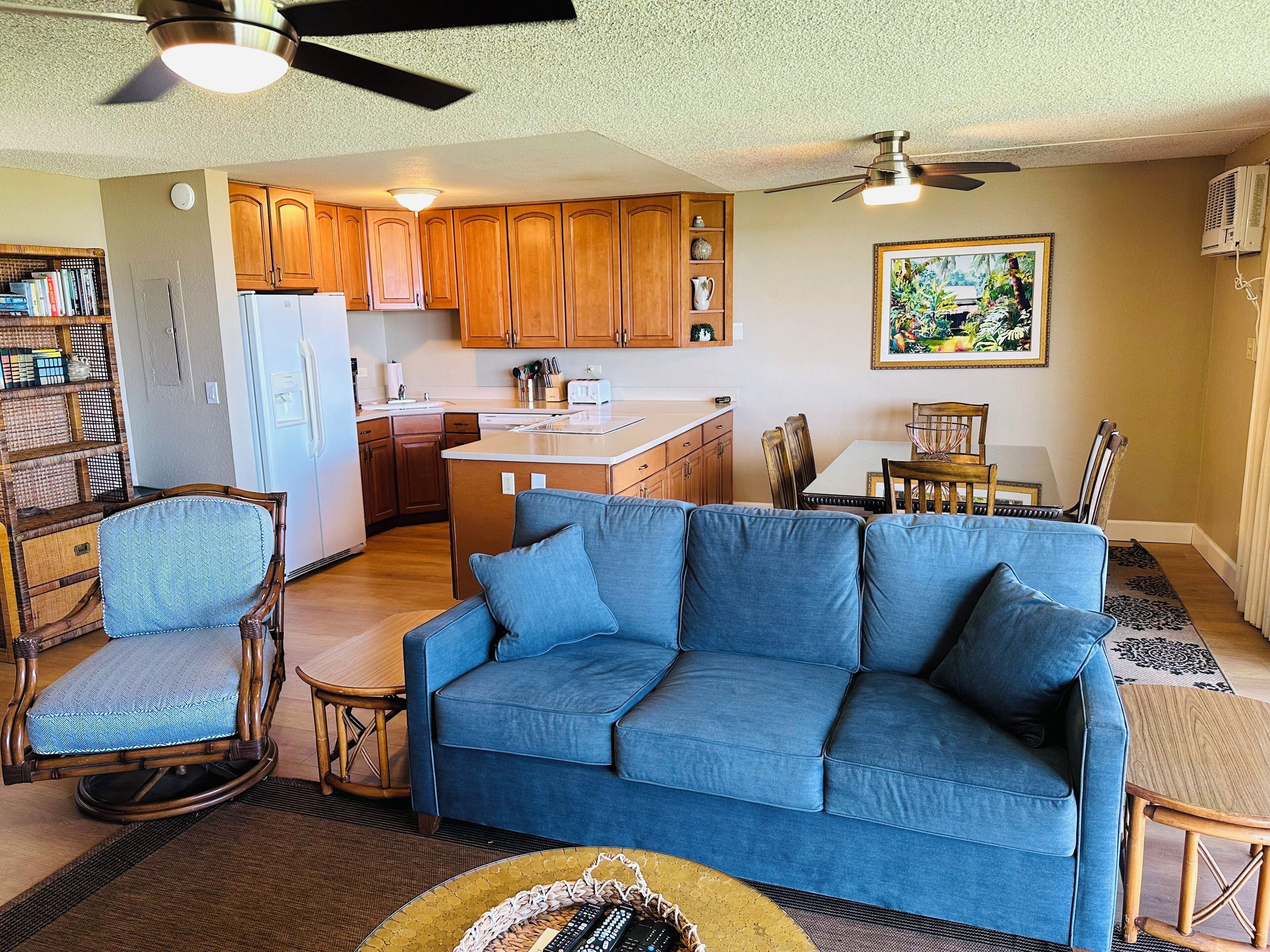 Smart TV, DVD player, books