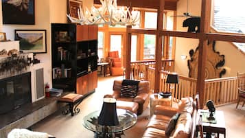 TV, fireplace, DVD player, ping pong