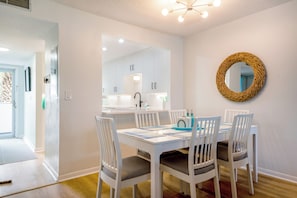 Dining - BEACHFRONT COMPLEX FULLY RENOVATED 2025  
2 BED 2 BATH  2 POOLS & 2 KIDDIE POOLS (New Smyrna Beach)