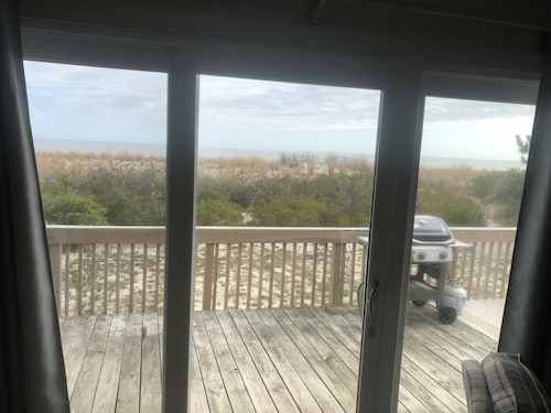 We are right on water, Dogs are invited. 2 nite min.  3 bedrooms two bath.