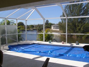 A heated pool