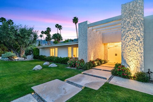 NEW! Private Wellness Resort! Pool, Spa, Cold Plunge & Cabanas Indian Canyons PS