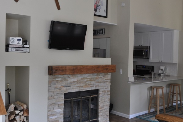 newly renovated living room