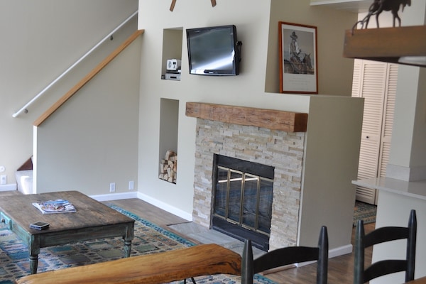 newly renovated living room