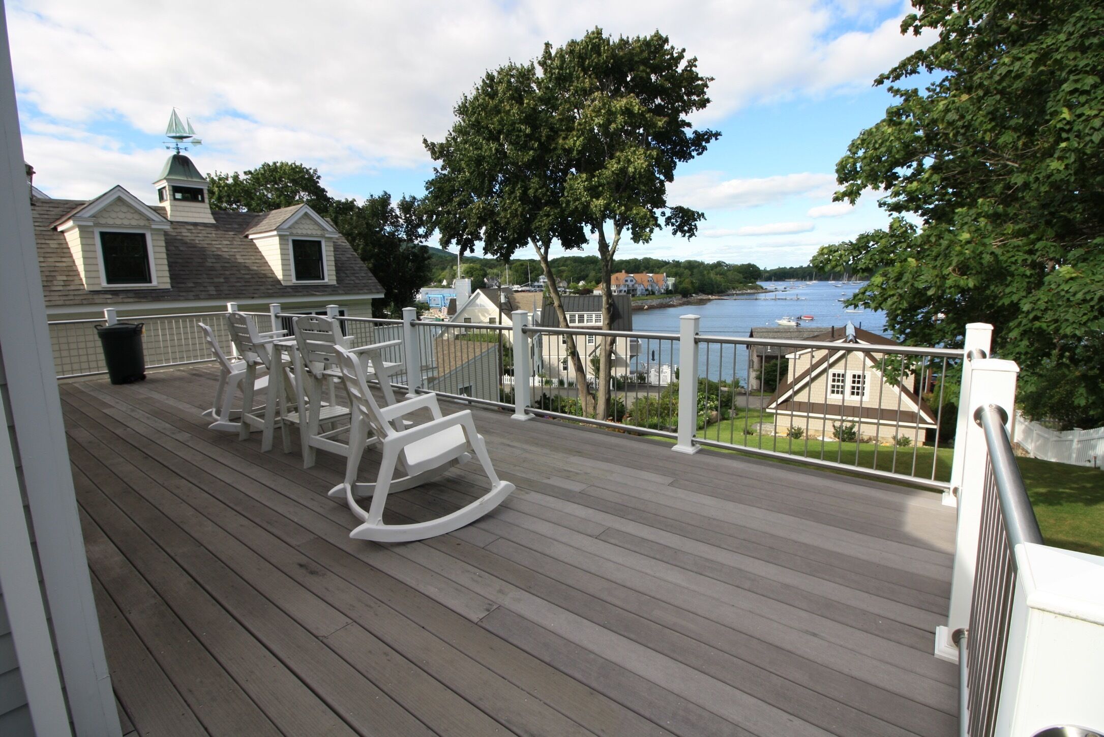 Enjoy the harbor from your oversized deck!