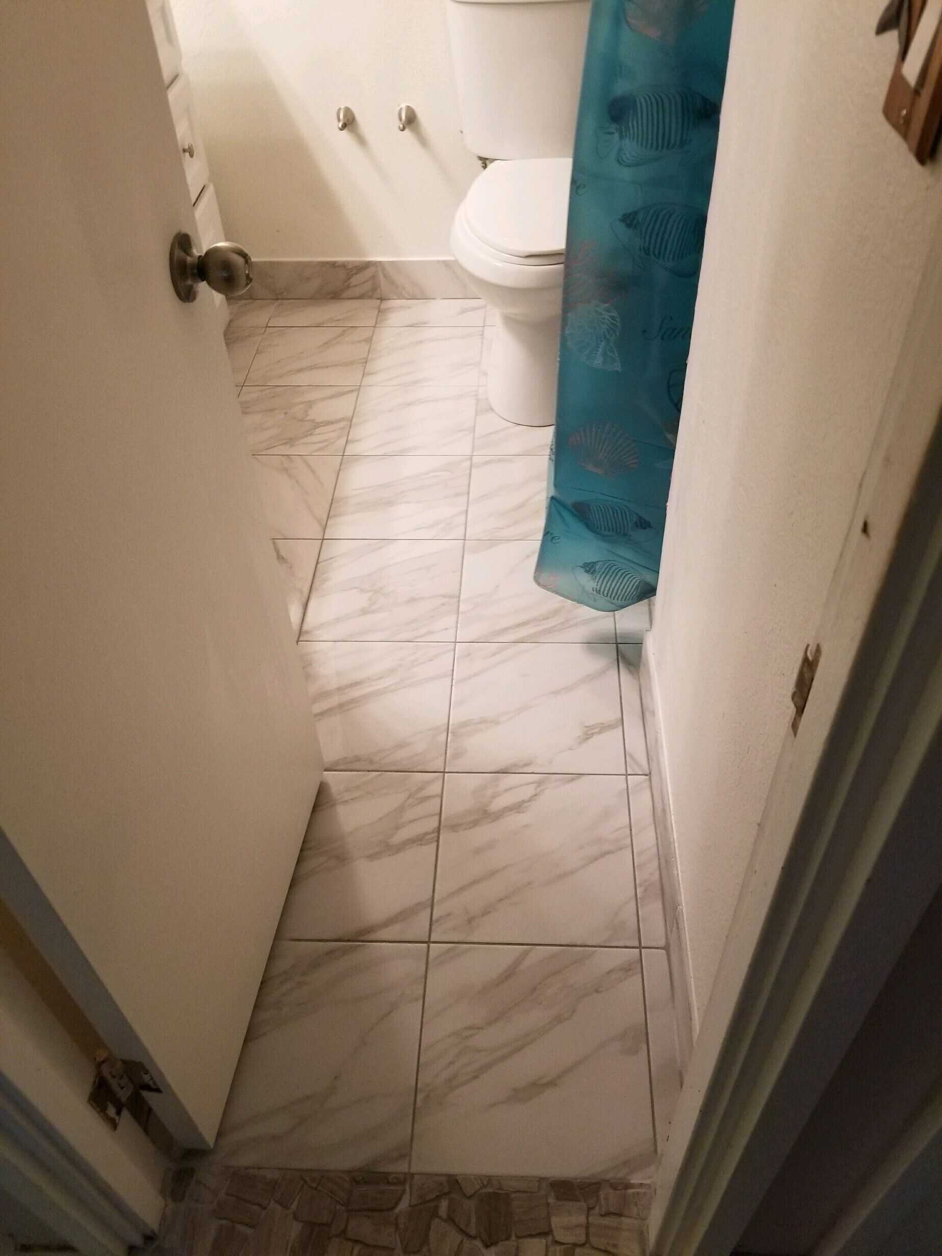 Hair dryer, towels, toilet paper