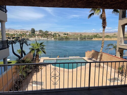 Luxury Riverfront Home w/ Pool • Private Boat Dock • Minutes to Laughlin