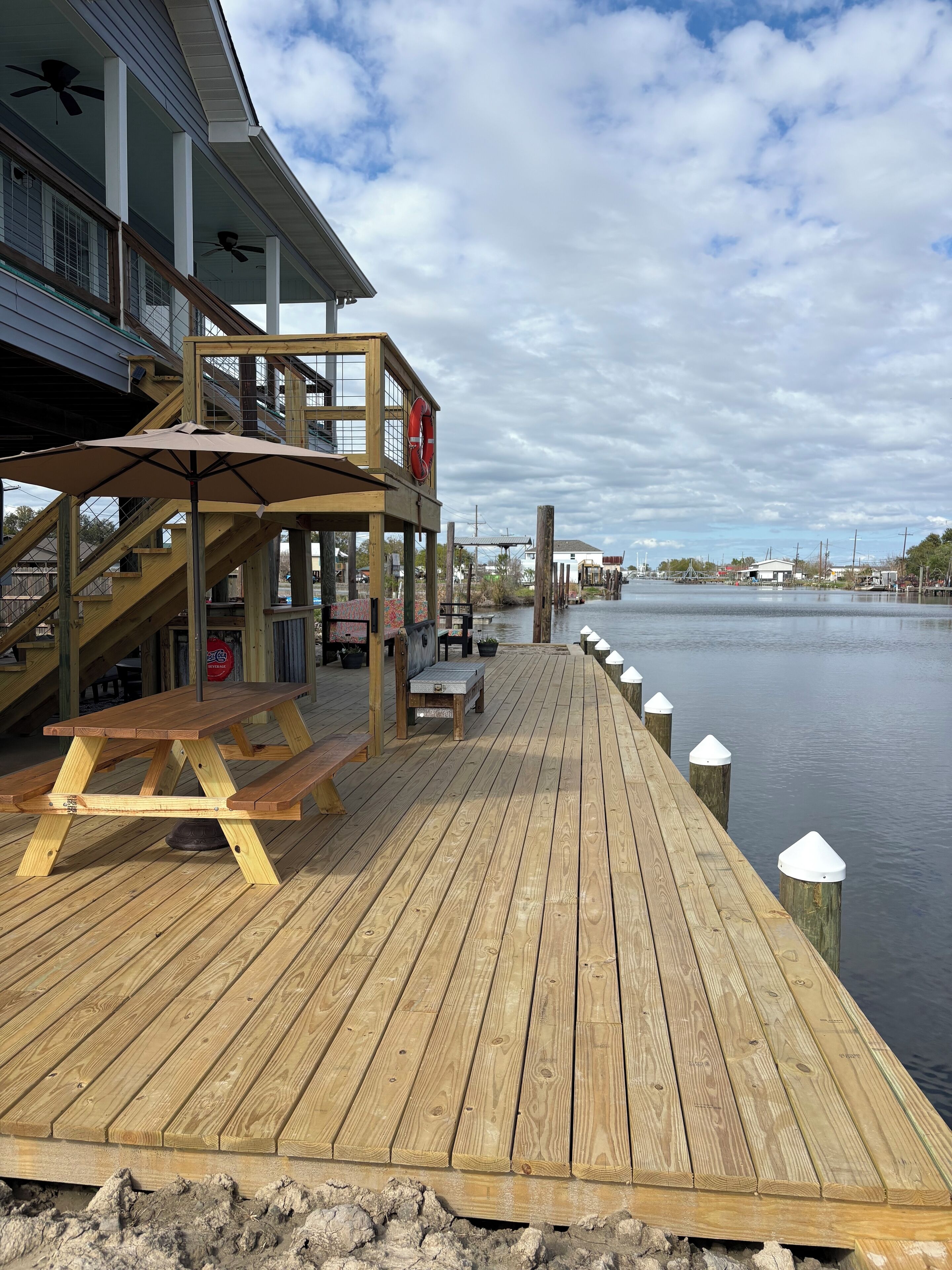 over 500 feet of new decking