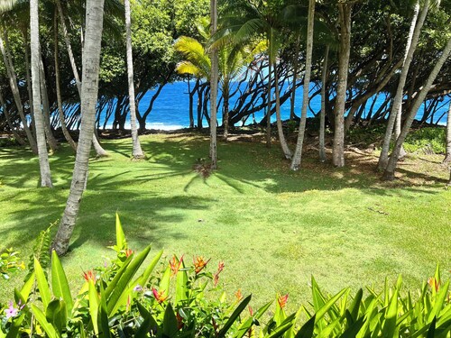 Oceanfront Cottage dans le pittoresque «Old Hawaii», le chalet original Rainbow Dreams