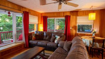 Smart TV, DVD player, ping pong, books