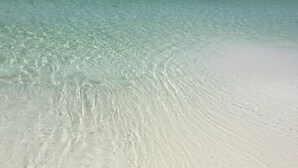 A clear view of a sandy beach with shallow water. - 9th Floor Beach Front Condo Tides @ Topsl (Destin)