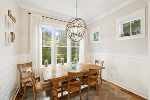 Dining - WaterSound West Beach Cottage-EV Charger, SUP, Kayak (Santa Rosa Beach)