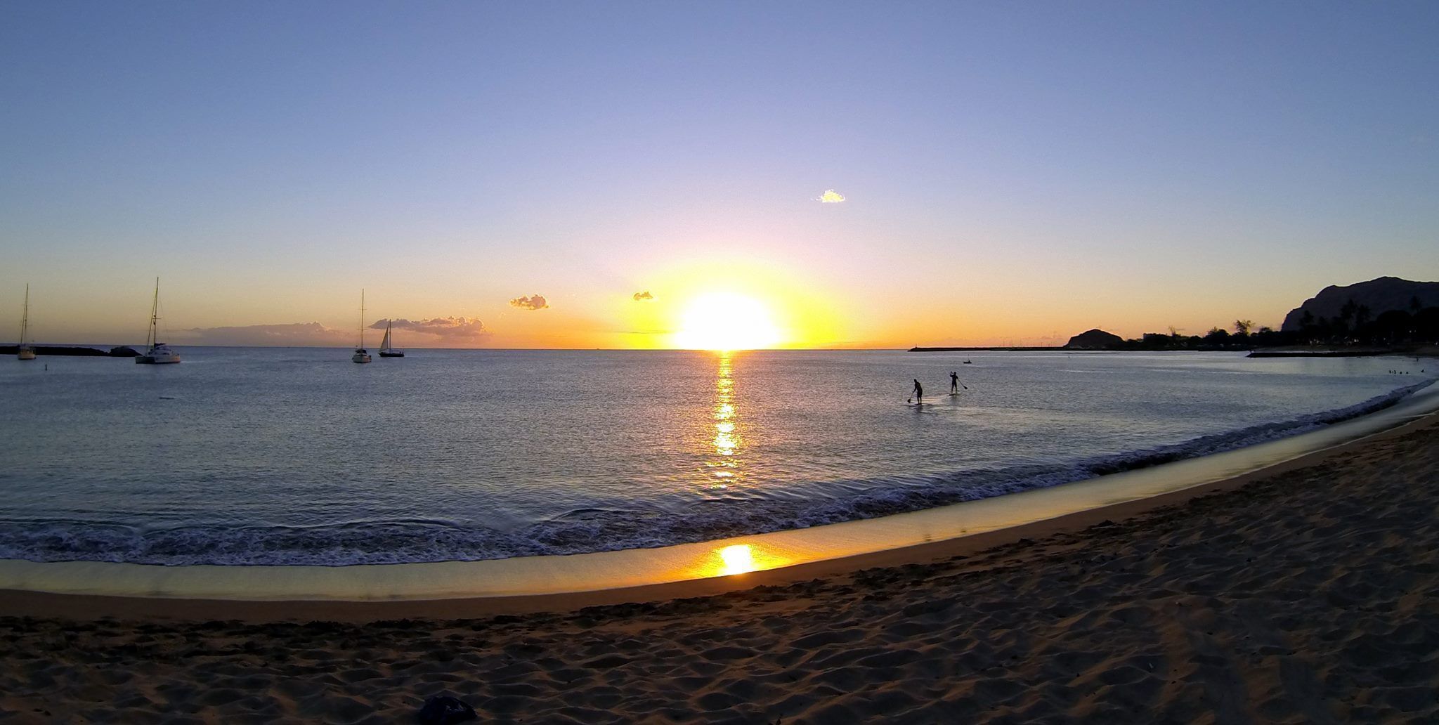 300 ft from shoreline, next to entry for Waianae Pililaau Rec Center/Restcamp.
