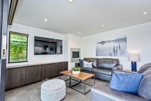TV, fireplace, table football - Kai Entire Home (5 bedroom / 5 bath) (Carlsbad)