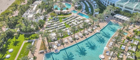 Indoor pool, outdoor pool
