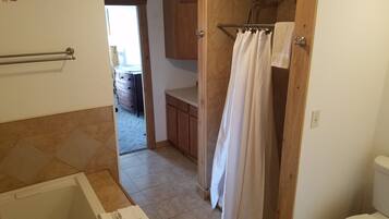 Ensemble douche/baignoire, baignoire Ă jets, sĂšche-cheveux
