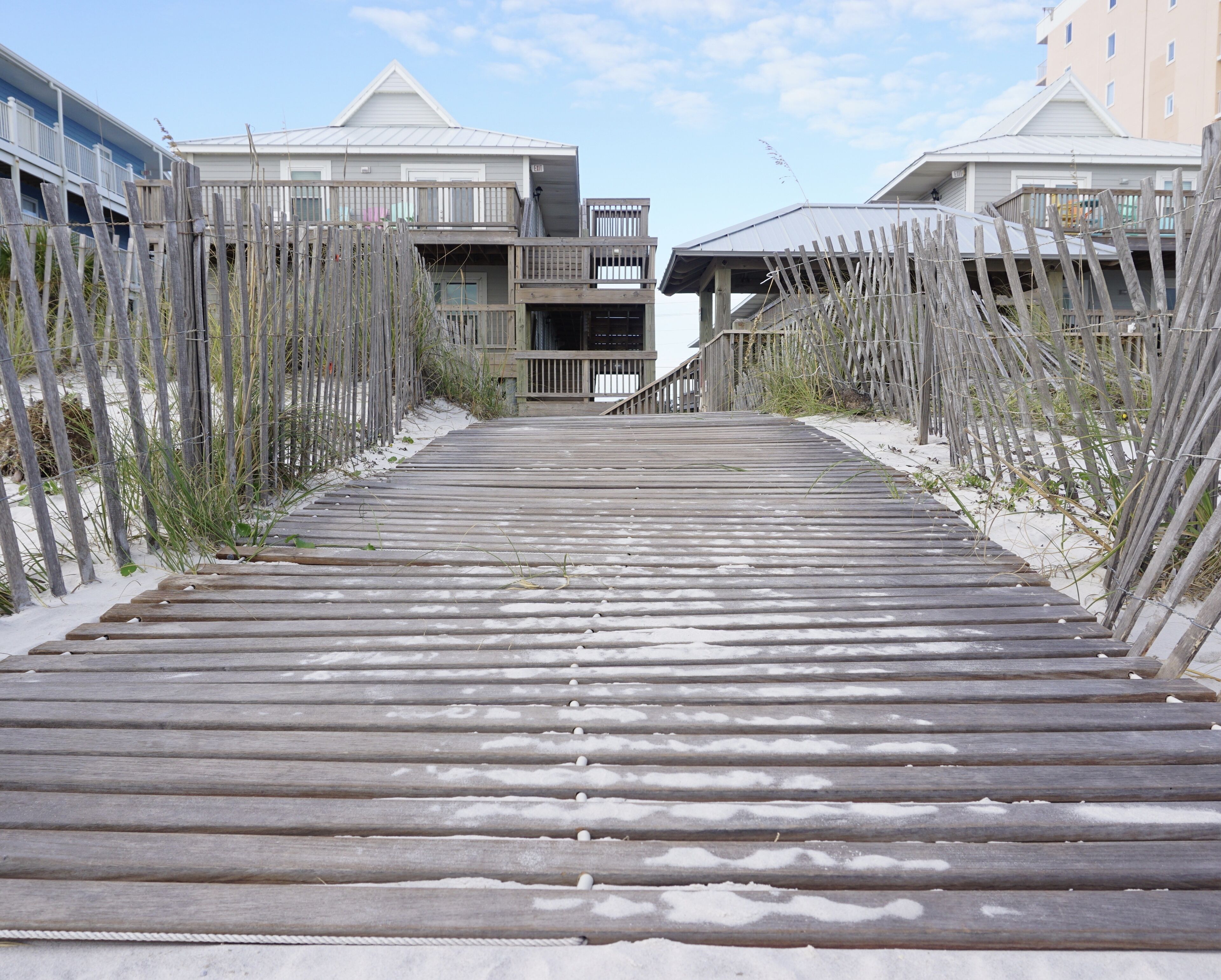 Private beach entrance