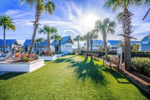 Terrace/patio - 3BR Beach Townhome w/ 6-Seater Golf Cart! ~ Anchor for the Soul at Prominence on (Inlet Beach)