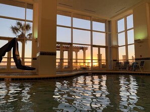 Indoor pool, outdoor pool