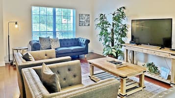 Smart TV, DVD player, books