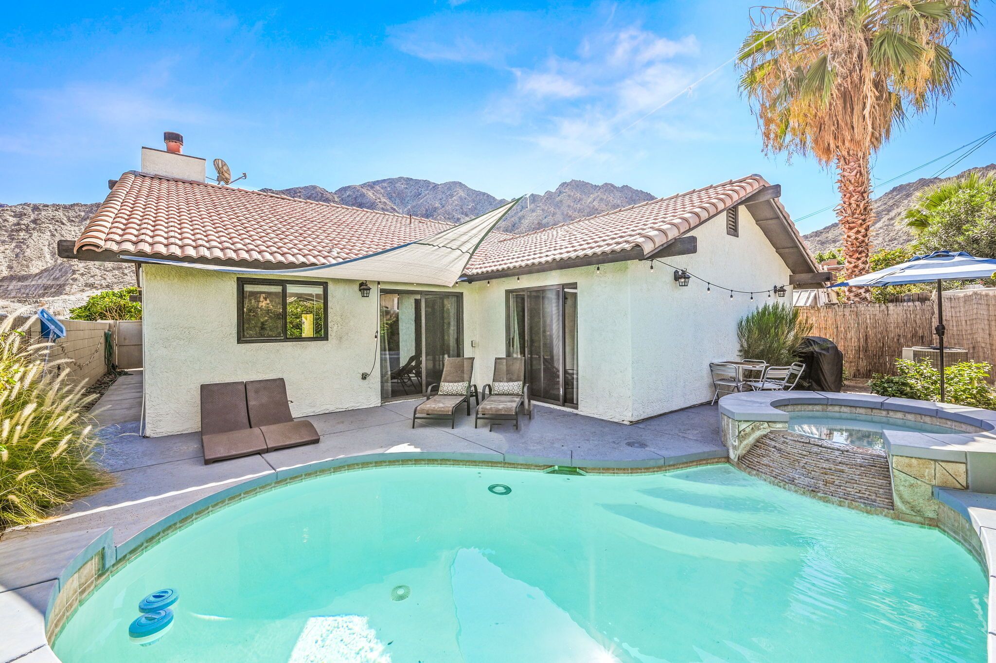  3 BR Pool & Hot tub Home at the top of La Quinta Cove, pets welcome. 