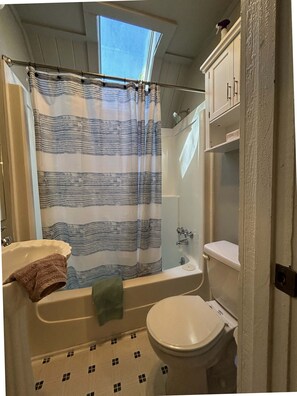 Hair dryer, towels