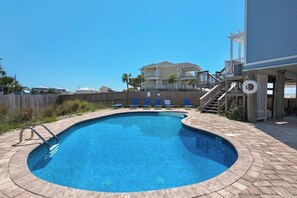 A heated pool