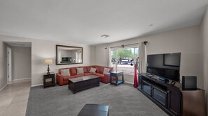 Smart TV, table football, books