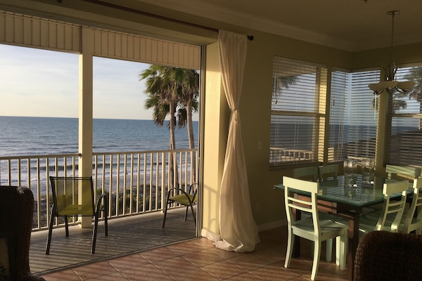Beach view from living room