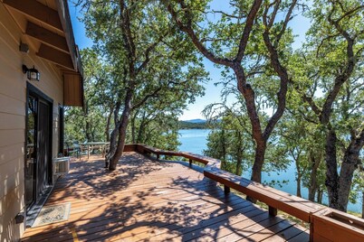 7. Woodpecker House (on private peninsula with dock)