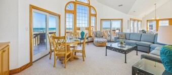 Oceanfront Dog Friendly Rodanthe Home w/ Pool, Hot Tub, Game Room, Home Theater