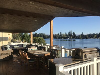 Live the Dream On Long Lake! Boating, Fishing, Swimming Paradise w/Sports Court!