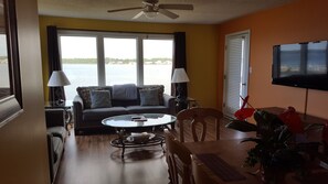 Televisión, reproductor de DVD, libros y videoteca 