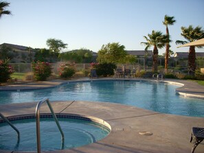 Una piscina riscaldata