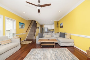 Flat-screen TV - Stay at Sail Away - Riverfront Views (Folly Beach)