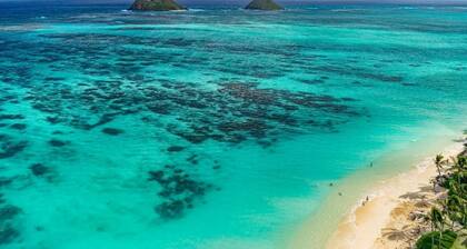 Quaint Tropical Cottage w/Pool, Lanai & AC, Walk to Beach: Lanikai Ohana Hale