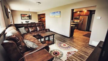 TV, DVD player, stereo