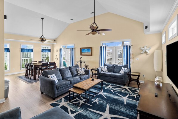 Smart TV, video games, DVD player - Grand Ocean Getaway 2 ,Ocean Views, Private Pool! (North Myrtle Beach)