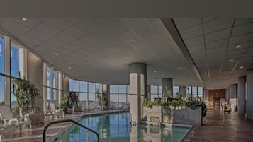 Indoor pool, a heated pool