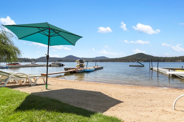Sandy beach area