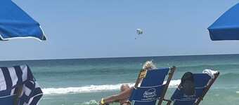 Directly on the Beach