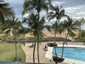 Outdoor pool, an infinity pool - LOCATION! Beach & Ocean Front Luxury Villa Rio Mar Resort (Rio Grande)