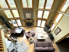 TV, fireplace, DVD player