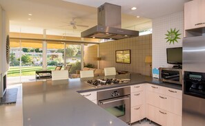 Fridge, microwave, oven, stovetop - Luxury Midcentury Modern   (Palm Desert)