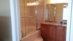 Combined shower/bathtub, jetted bath - Seaside Heights, NJ - Home is 1 block from Beach - 25 or Older to Rent -  (Seaside Heights)