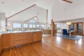 Interior - Oceanfront Home in Waves with Hot Tub, Grill, and Screened Porch (Waves)